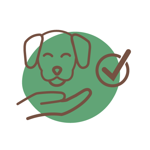 Icona di un cane vitale e attivo